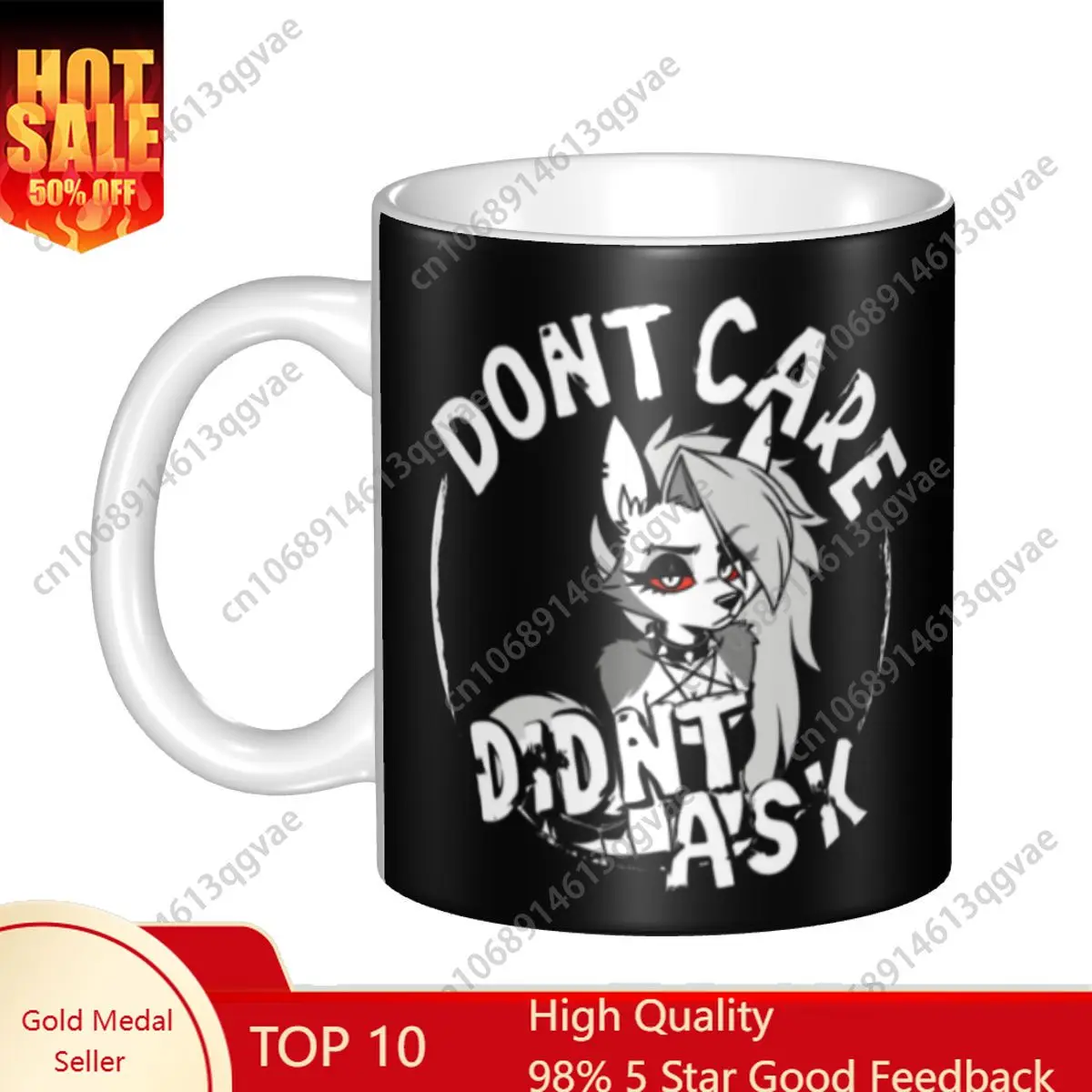 

Loona Do Not Care Did Not Ask Coffee Mugs DIY Personalized Helluva Boss Ceramic Mug Creative Present