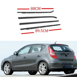 4 Pieces Black Outside Windows Rubber for Hyundai I30 83220-2L000 Glass Protector Weatherstrip for I30 2008-2011