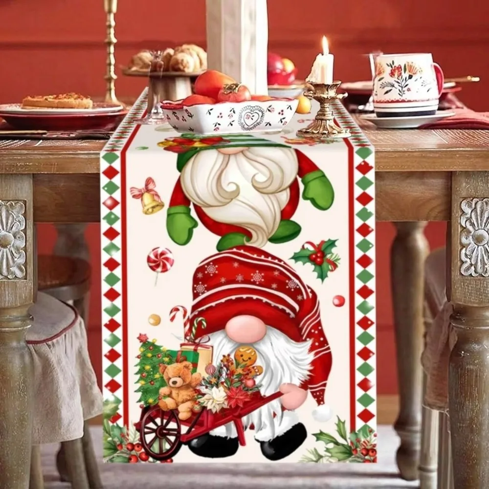 

2025 Xmas Gifts Christmas Table Runner Ornament Faceless Gnome Table Decor Navidad Noel Christmas Decorations