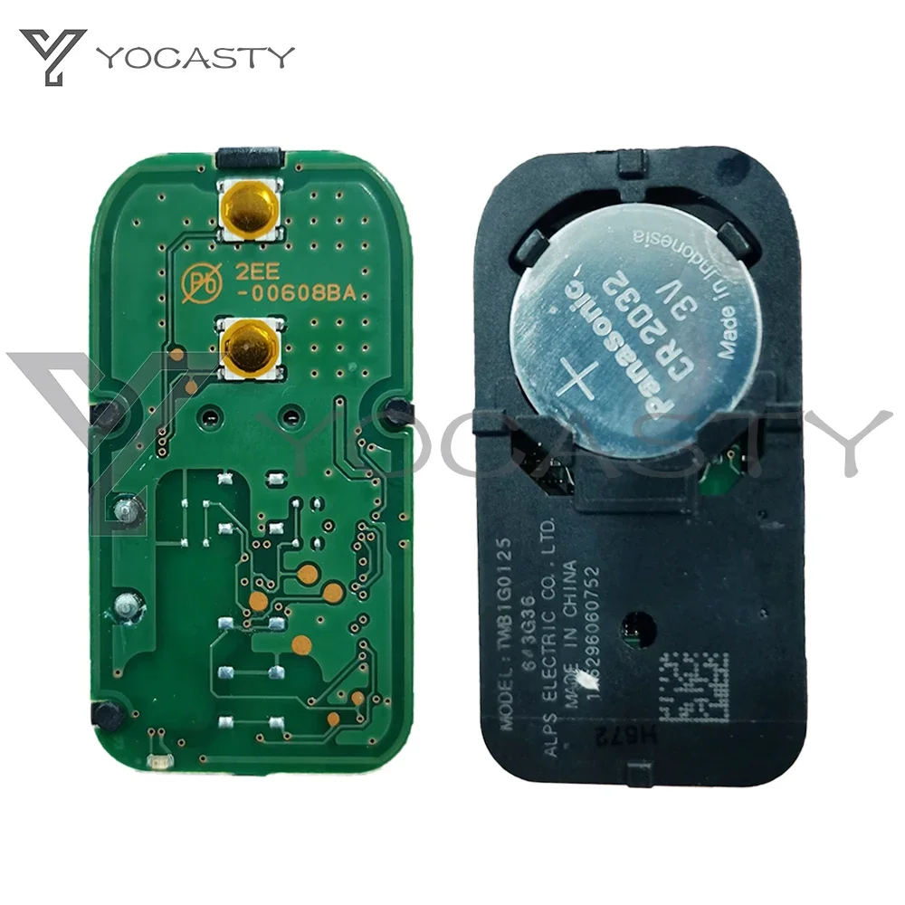 YOCASTY OEM 2-przyciskowy oryginalny inteligentny klucz TWB1G0125 715G36 433.92MHz FSK ID47 do 2018 2019 2020 2021 Toyota Rush Daihatsu Terios