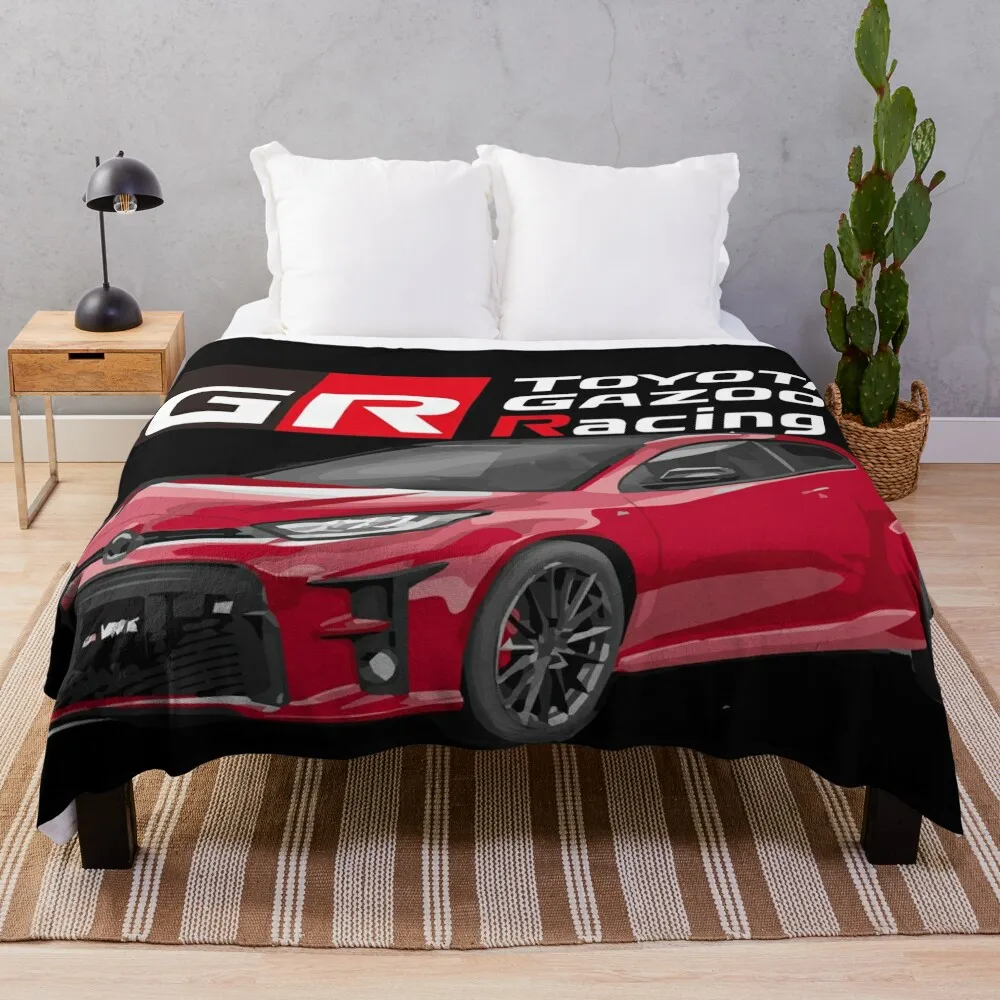 TOYOTA GR YARIS - gazoo racing red Throw Blanket for babies Personalized Gift Blankets