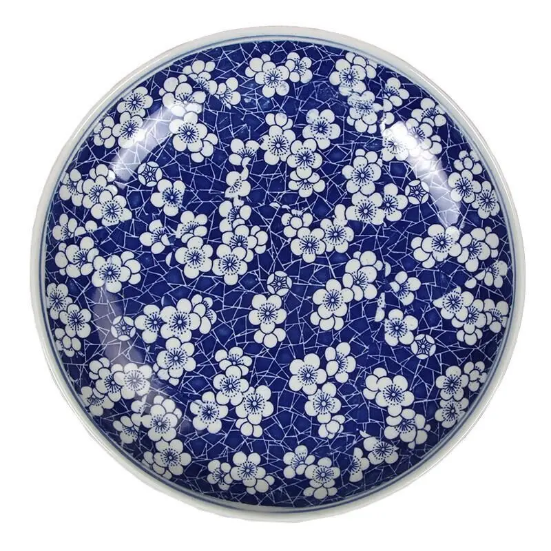 Underglaze round ceramic  microwave oven, steak salad household kitchen serving plate