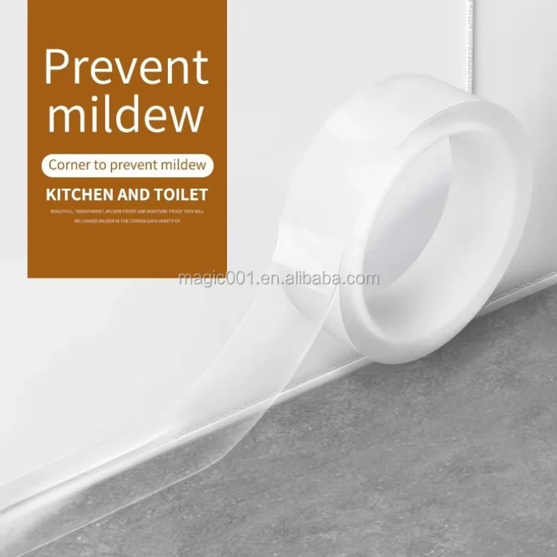 Super Strong Nano Double Sided Tape Transparent Reusable Adhesive Tape Cleanable Waterproof For Home For Kitchen For Bathroom