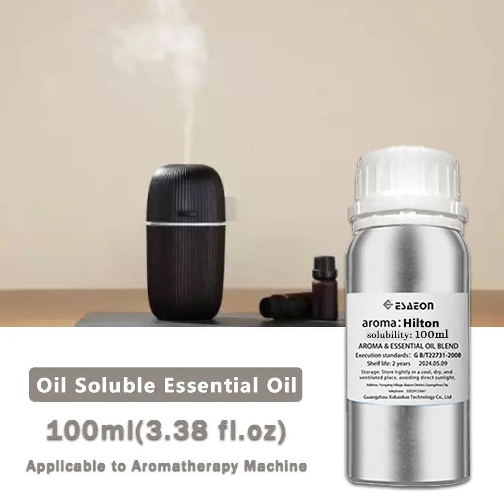 ESAEON 100ml (3.38 fl.oz) Aceites Esenciales Black Opium Hilton Hotel - Para Todos los Difusores sin Agua, Máquinas de Aroma, Aromaterapia con Varillas