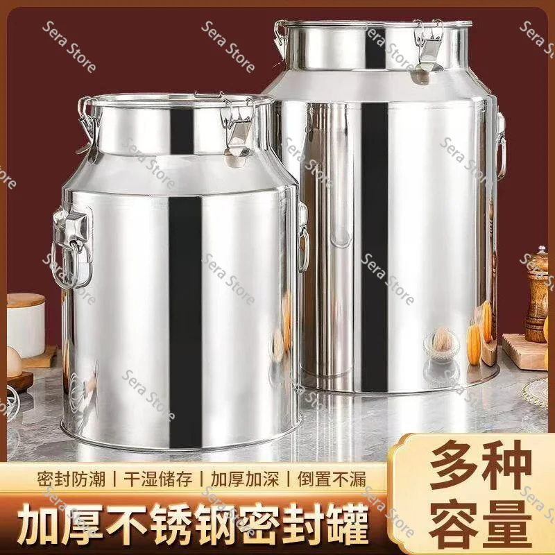 

for Milk And Wine Liquid Storage Grade Wine Pail 5L 6L 22L Stainless Steel Milk Bucket Can with Sealed Lid