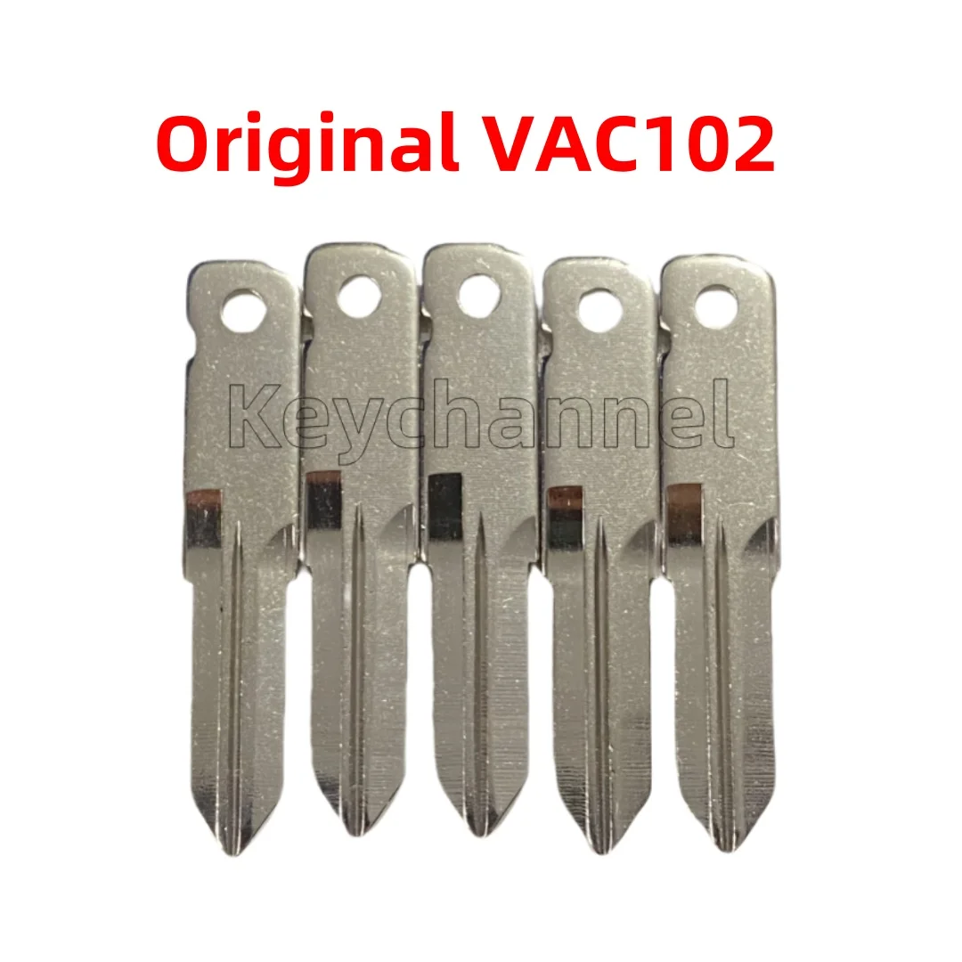 Keychannel 10pcs/lot VAC102 Car Key Blade Uncut Flip Remote Key Blank for Renault KANGOO TWINGO Original Remote Shell Key Blade