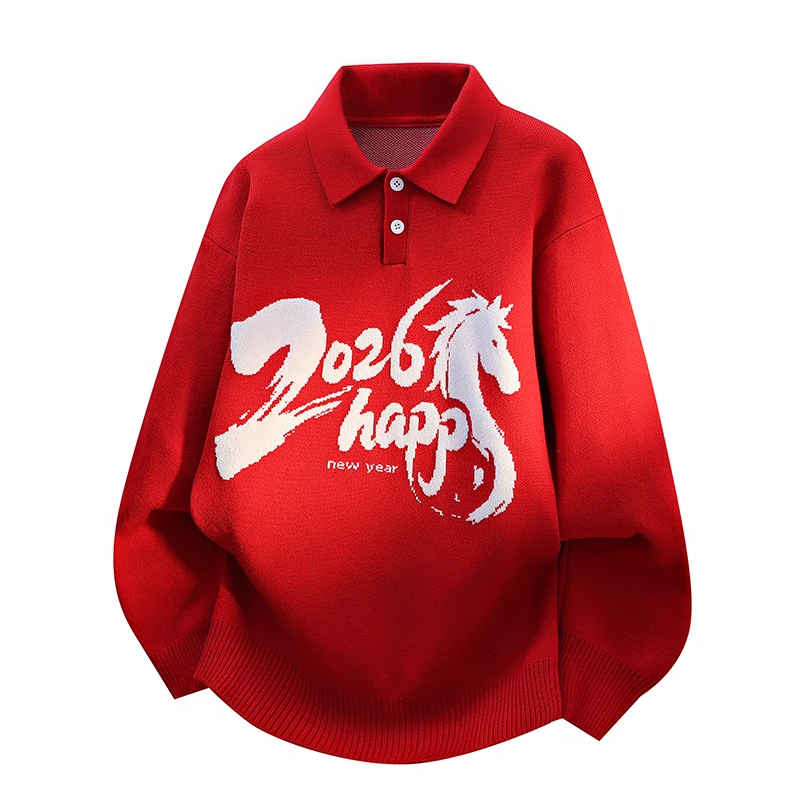 

Thiened Collar Knitted Sweater Men's Autumn Winter Faion Casual Sle Long Sve Crew Ne Pullover Warmth Protection