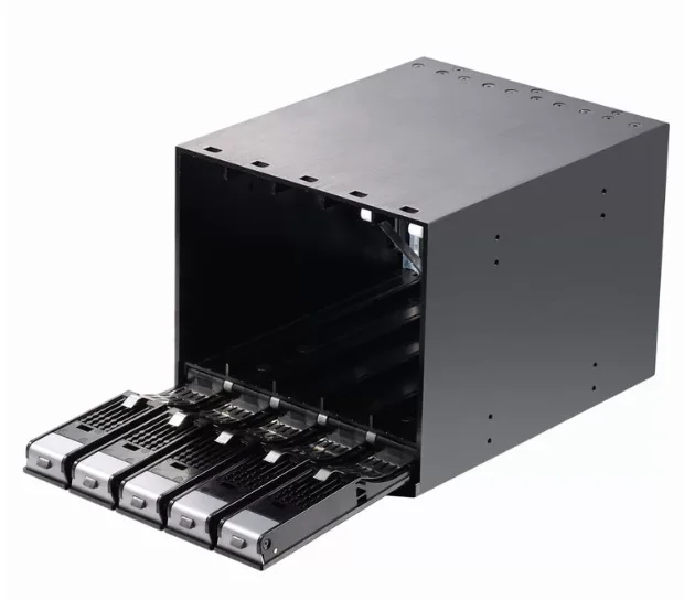 3.5 inch 5-bay SATA Tray-less hot swap 5.25in Internal Hdd Rack Enclosure