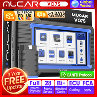 MUCAR VO7 S Professional Car Diagnostic Tools CANFD Bidirectional Scan Tool ECU Coding 28 Reset All System Diagnose Obd2 Scanner