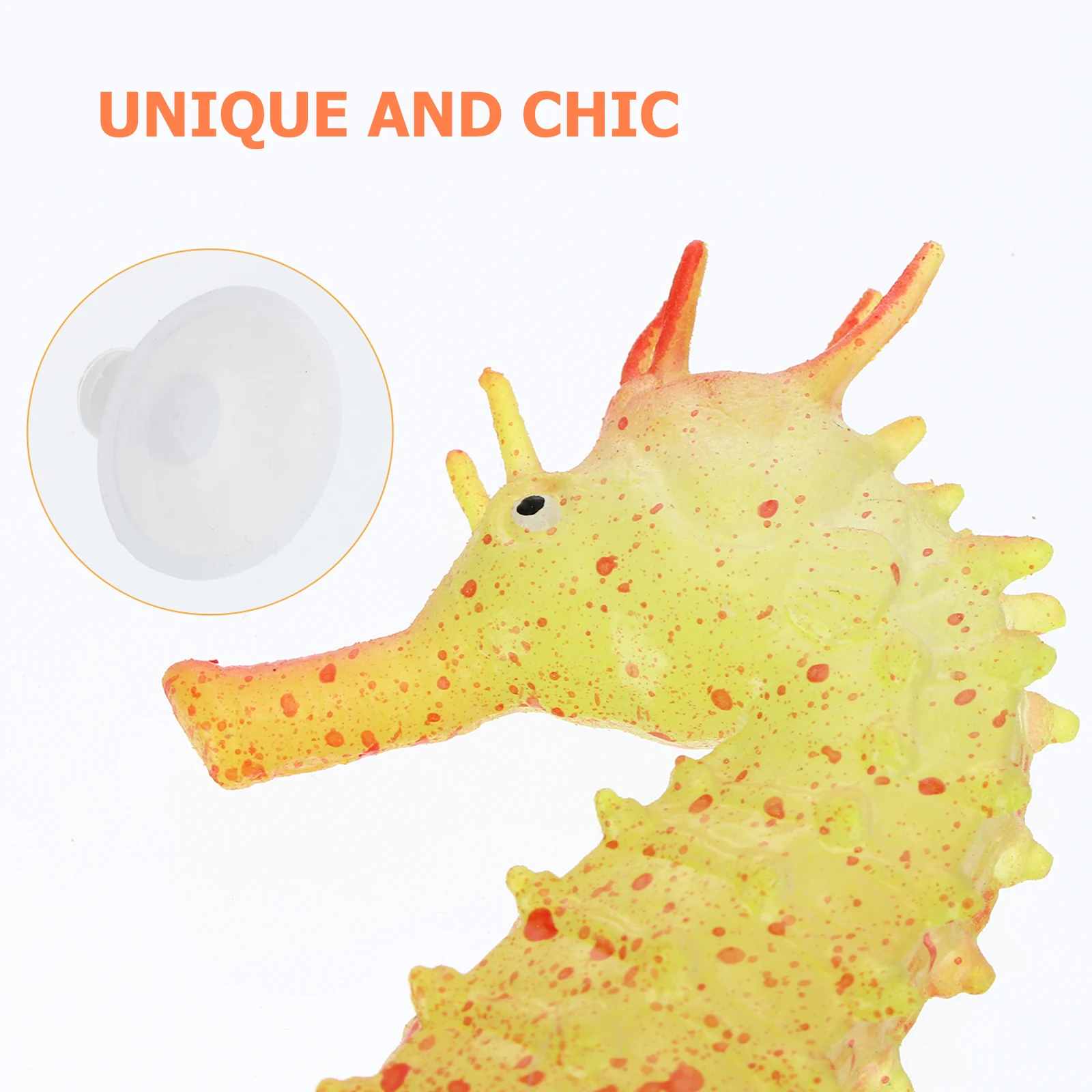 

Night Glow Seahorse Decoration Fish Tank nament Aquarium Craft Silica Gel Toy Home Decor Realistic Environmental Safe Non