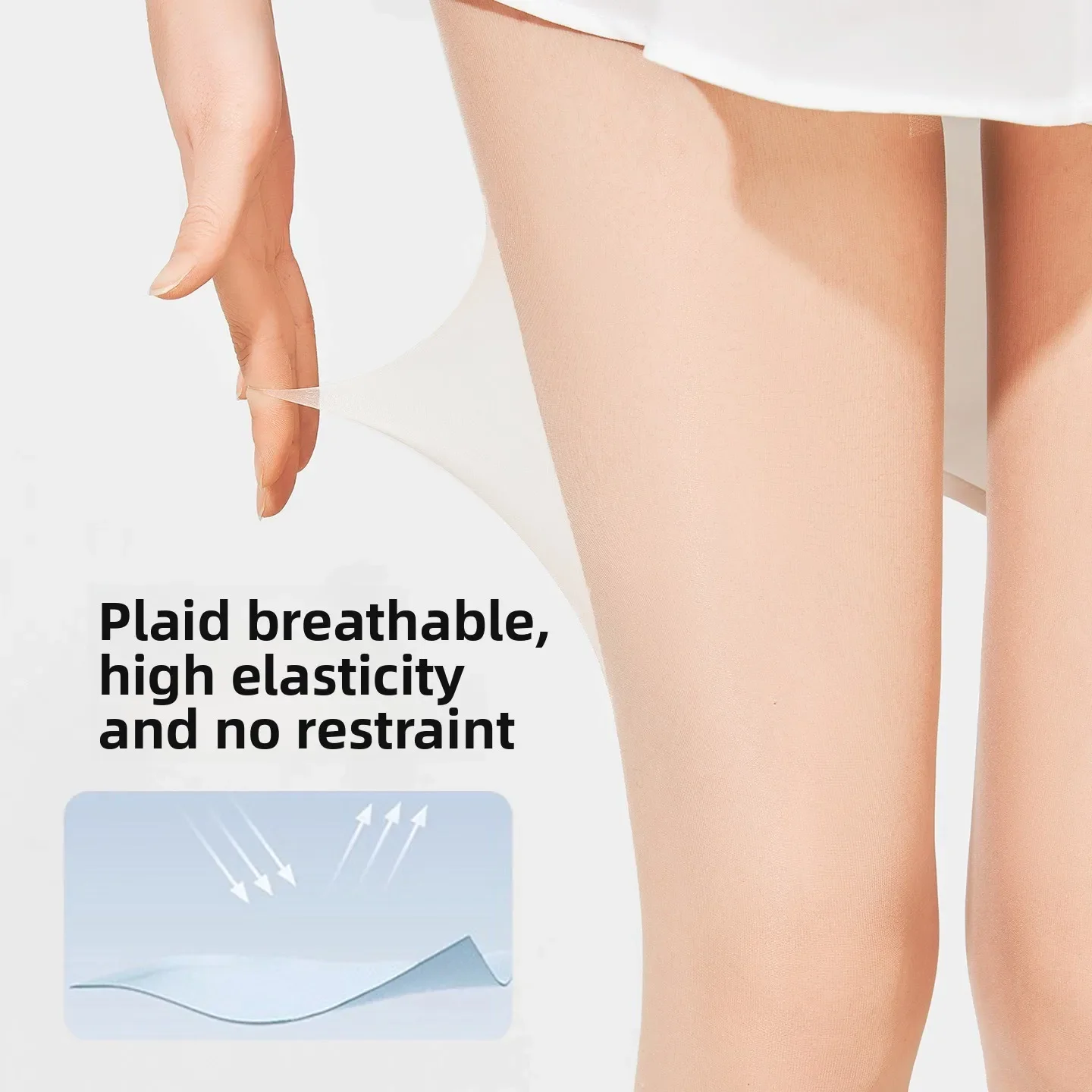 Women Spring Summer 0D Ultra Thin Bodystocking Snag Resistant Durable Nude Effect Skin Tone Sheer Pantyhose Natural Flesh Tights
