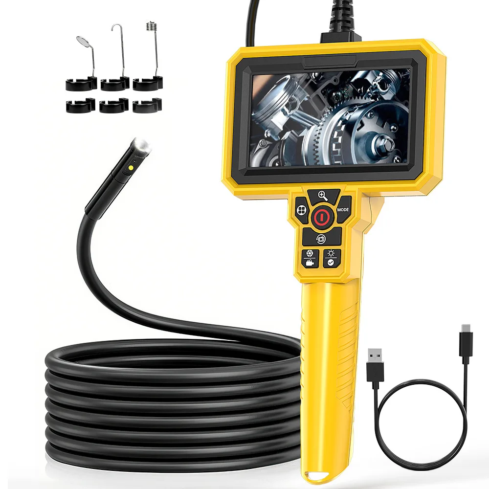 endoscope-industriel-portable-etanche-avec-objectif-1mp-8mm-camera-d'inspection-flexible-pour-l'entretien-automobile-et-la-detection-de-pipeline