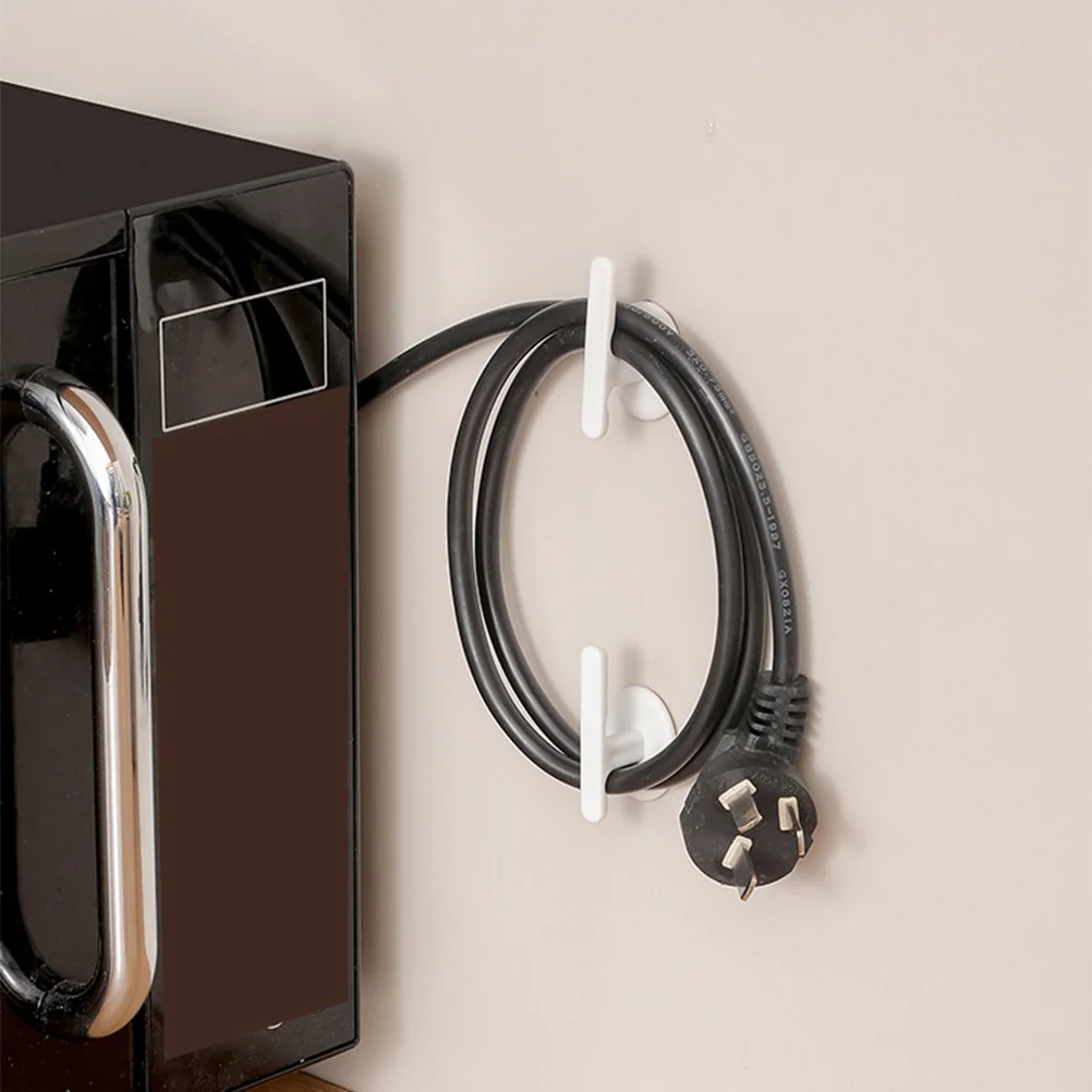 

24Pcs Cord Organizer Stick on Adhesive Cable Winder for Desktop Wall Mount Charging Cables Management Portable Holder