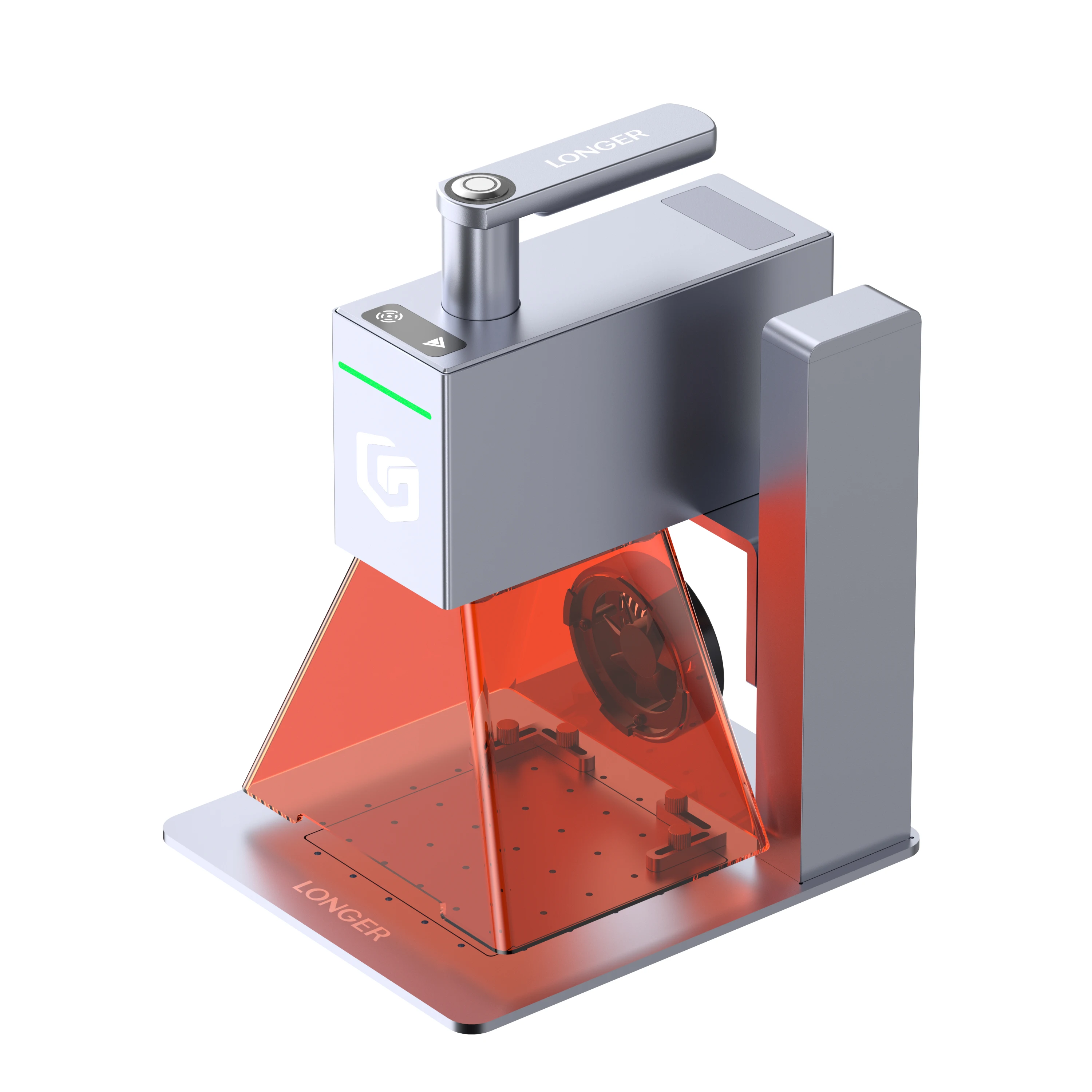 LANGERE Nano 6W draagbare lasergraveerder Gravuresnelheid 5000 mm/s Diodelasers met FAC+ Hoge snelheid galvanometergebied 100 * 100 mm