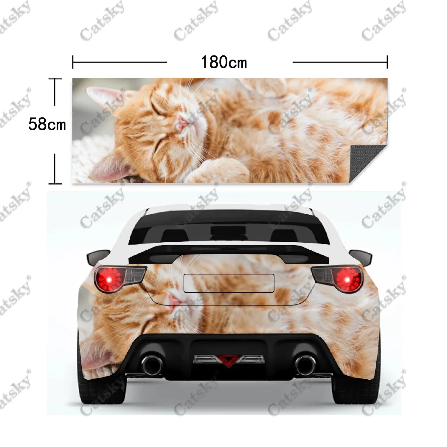 ملصقات سيارات على شكل حيوان القط، ديكور خلفي للشاحنة، لوحة، ملصقات تعديل السيارة، ملحقات السيارة، شارات خلفية