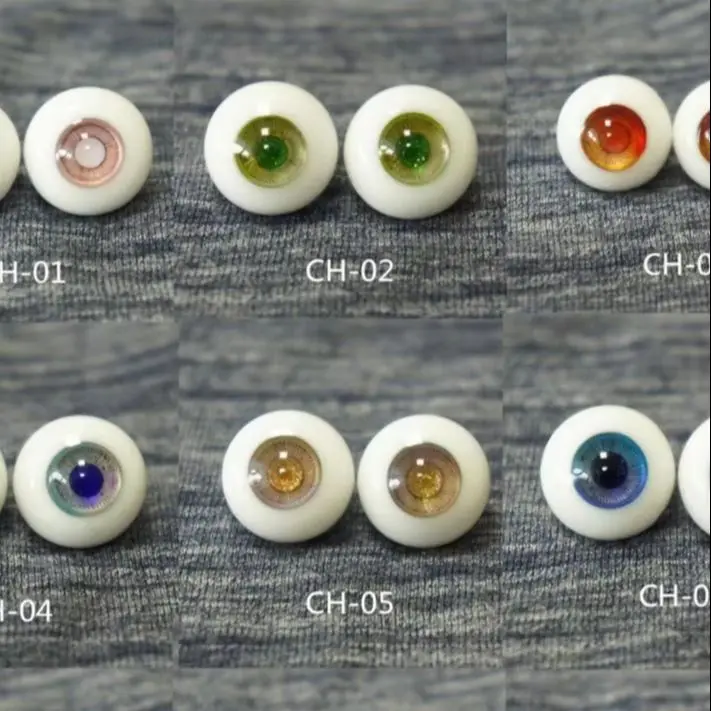 

Wholesale Cheap ECH BJD doll glass eyes ECH series 1/12 1/8 YOSD MSD SD BJD eyes 22CM 24CM Hand made glass doll eyes