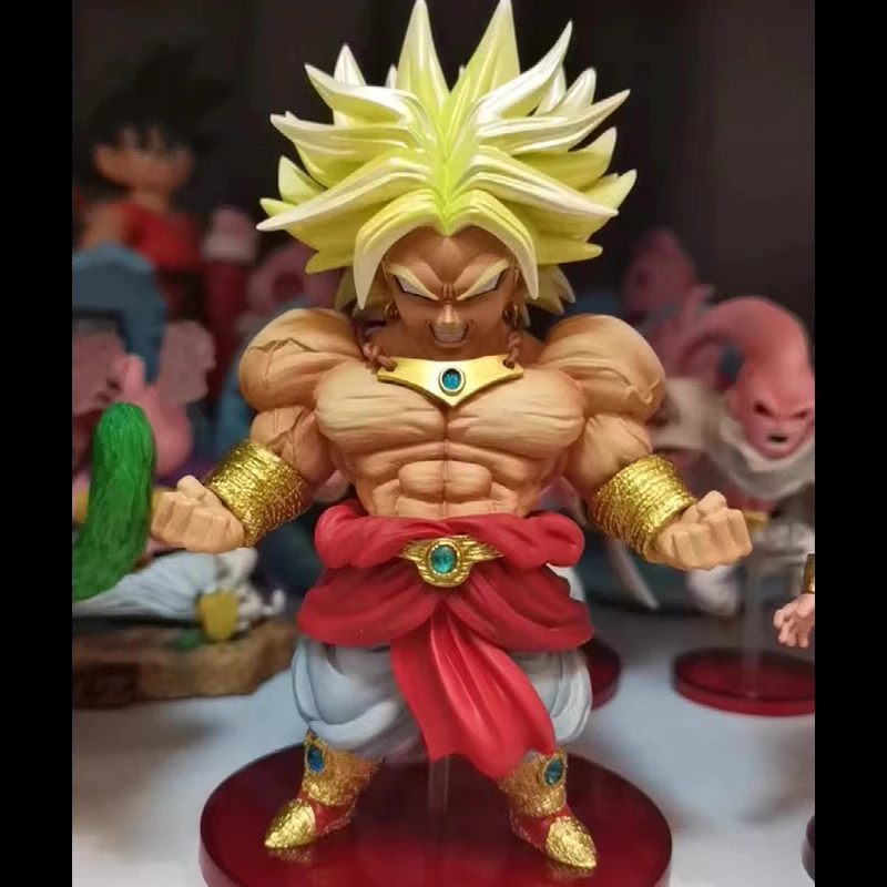 

Экшн-фигурка Dragon Ball Super Saiyan Gk Wcf, серия мышц, светлые волосы Q Edition, фигурка Broli, коллекционная игрушка из ПВХ