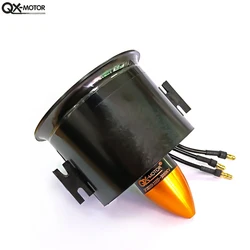 QX-MOTOR 70mm EDF with QF2822 3000KV 4S Brushless Motor and 6 Blades Ducted Fan for FMS Control Aircraft Model Part