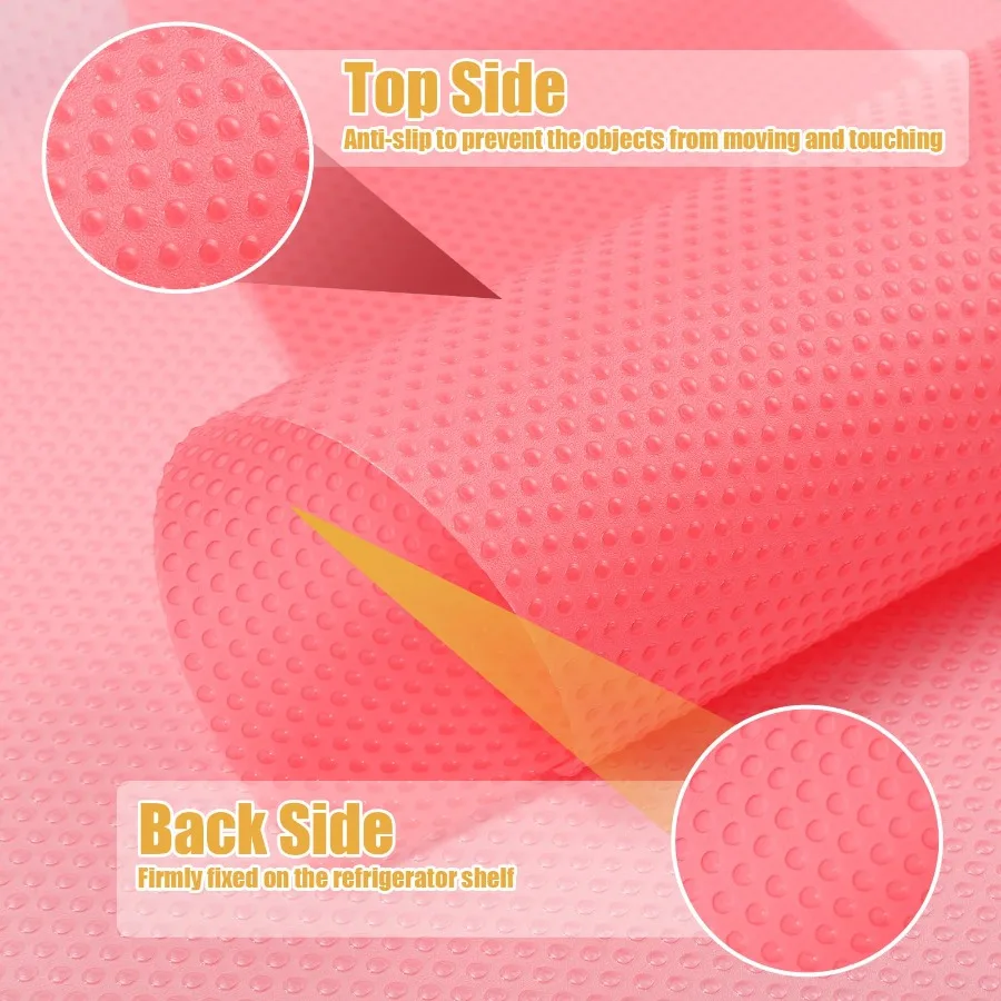 4pcs Waterproof EVA Refrigerator Liner Mat Reusable Kitchen Pad Mildew Anti-oil Cabinet Drawer Placemat Heat-insulat Fridge Mat