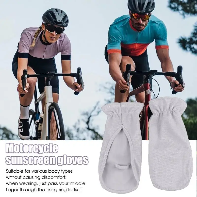 Sunblock Driving Gloves Sunblock Hand Fingerless Driving Mittens Breathable Ice Silk Sun Block Driving Gloves For Driving