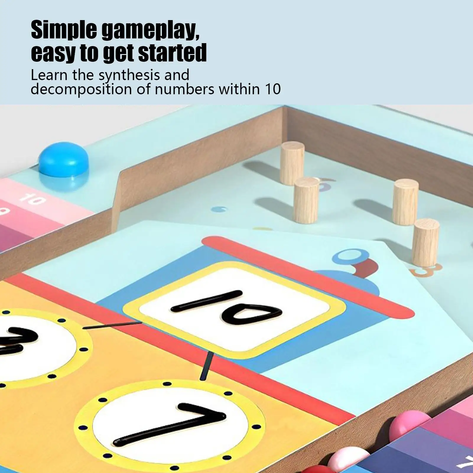 Jogo de matemática para jardim de infância, atividades de aprendizagem pré-escolar, blocos de atividades educacionais dentro de 10 brinquedos, recursos de jogo para casa