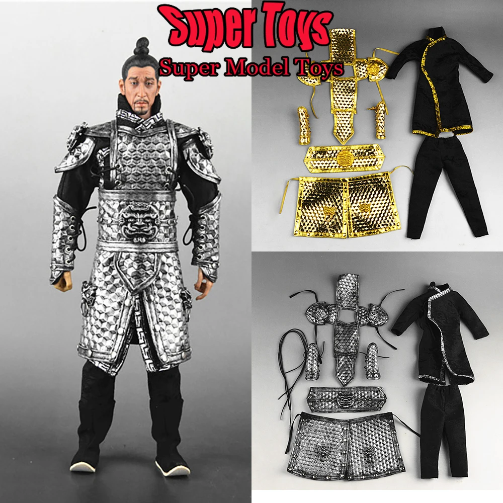 

In Stock 1/6 Scale Male Soldier Clothes Set Ancient General Armor Battle Robe Costume For 12-inches Action Figure Model Doll
