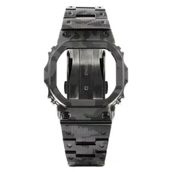 Replacement Camouflage Stainless steel strap bezel Protective case for DW-5600E DW-5600BB DW-5600SK/5600MS GW-B5600 5000
