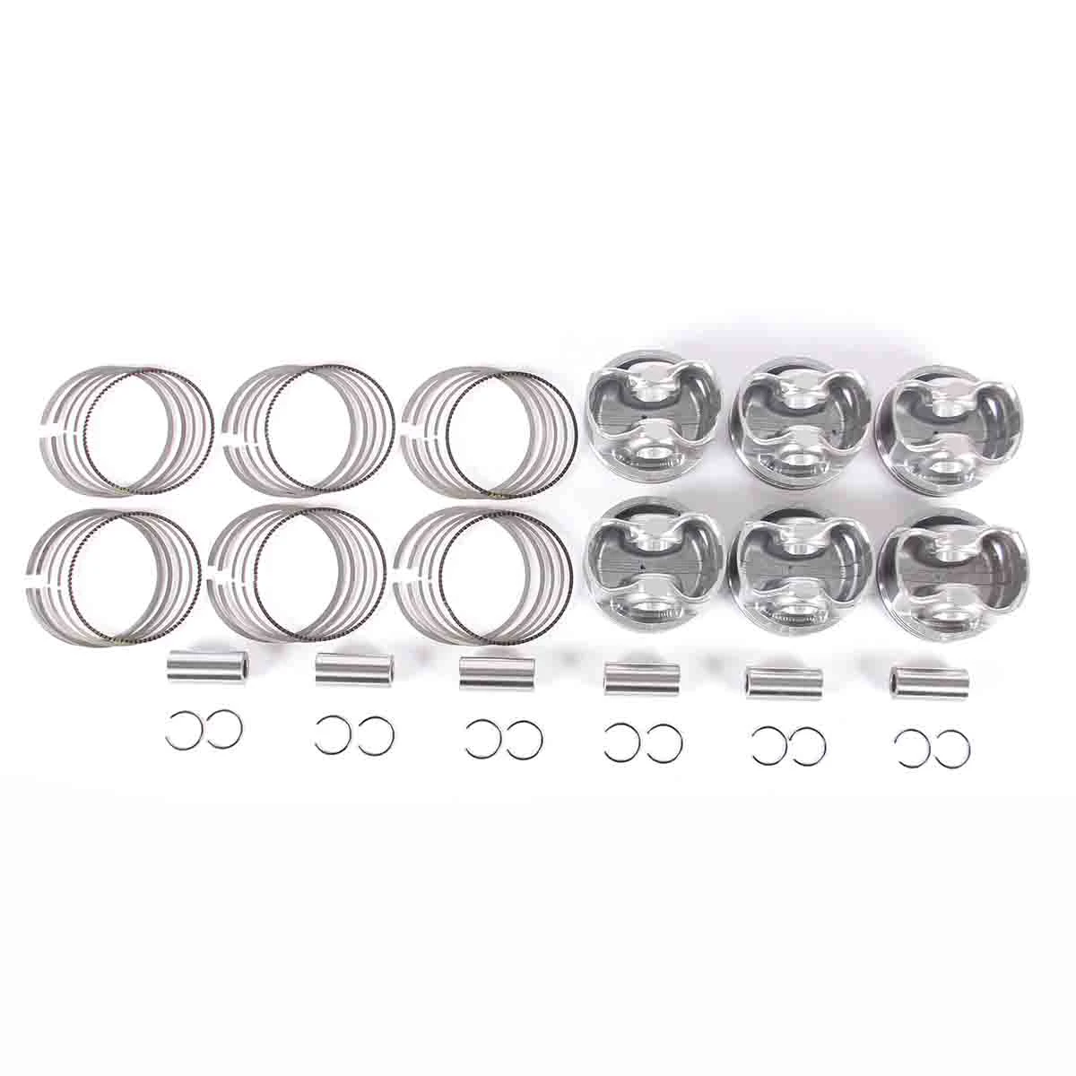 2.5L/3.0L Pistons & Rings Kit Fit For Mercedes Benz C230 C250 C280 C300 E280 E300 A2720304017