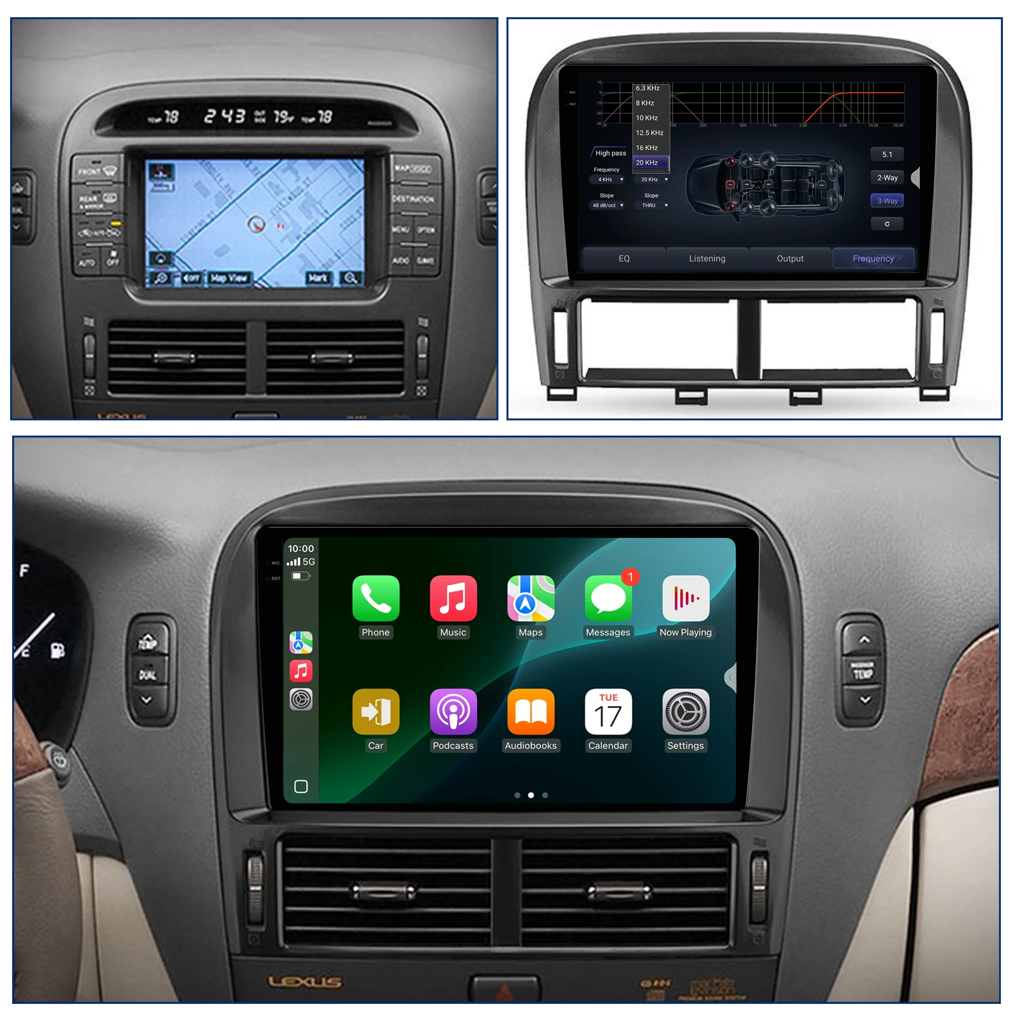 Redpower Crystal Sound Car Radio for Lexus LS430 2000-2006 850 Pro Max Android Player Screen with CarPlay Bluetooth & Hi-F