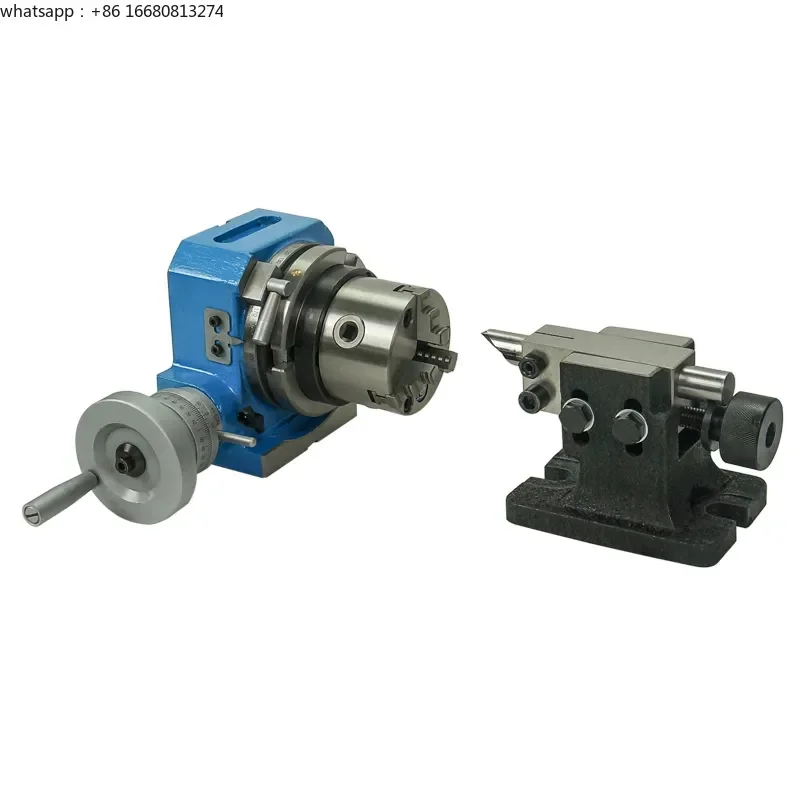 Universal indexing head precision tailstock 3-jaw lathe chuck indexing plate numerical control milling head tailstock