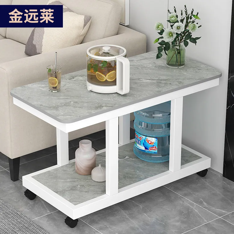 Movable side table, living room, small coffee table next to sofa, small table, sofa side table, balcony, small