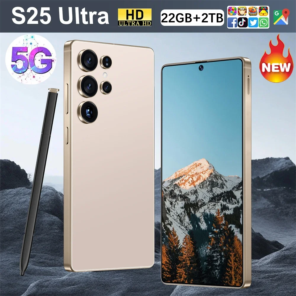 

2025 New Hot S25 Ultra Original Intelligent 5g Dual Card Dual Standby Android 14 System 8000mah Battery Global Version