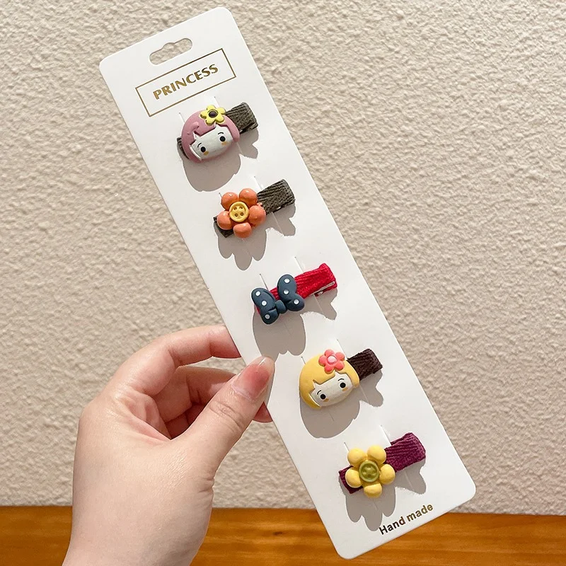 Baby Hair Clips Full Cloth Package Girls Hair Card Small Princess Cute Hair Accessories Baby Sweat do not Hurt Hair of Child