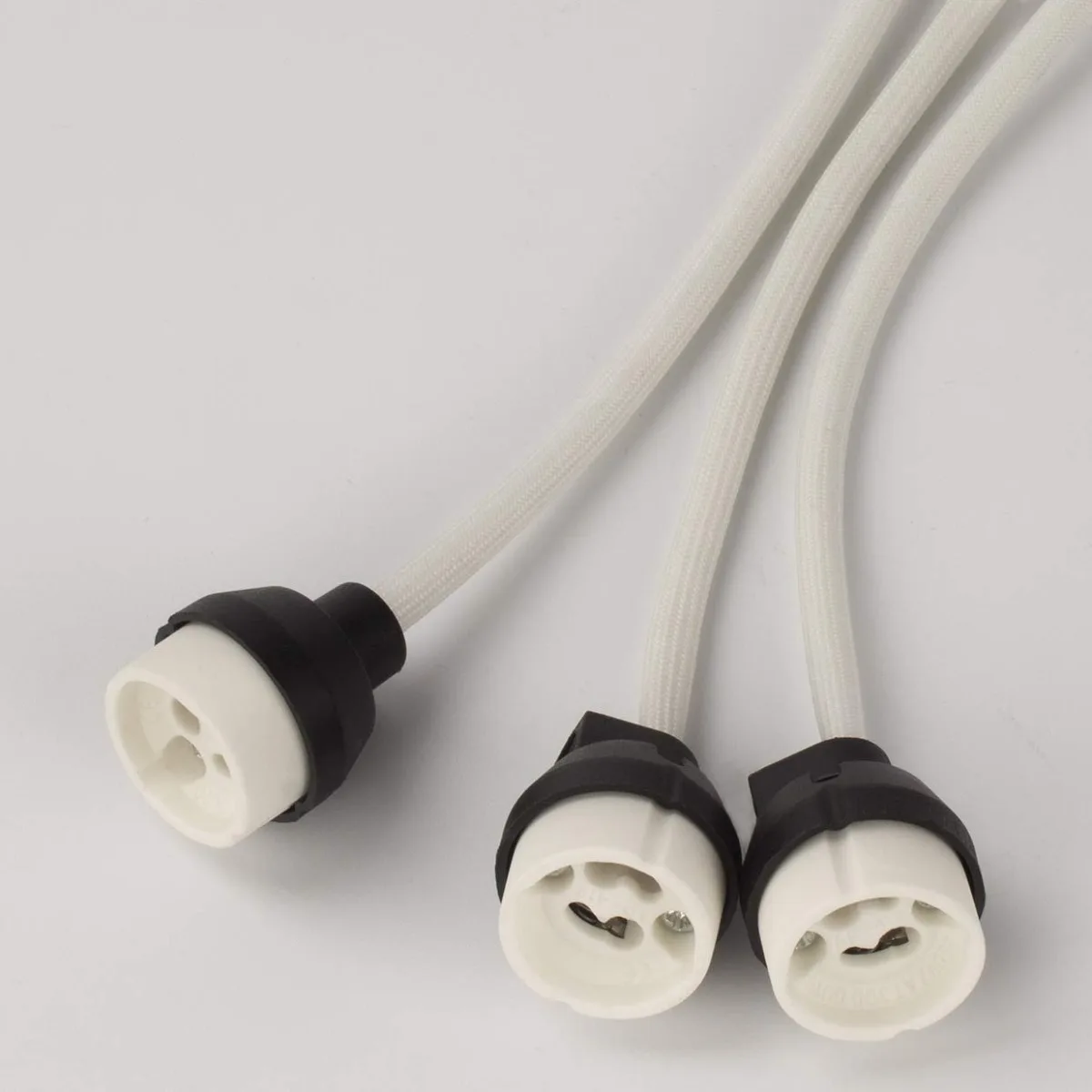 JOYINLED 10/20PCS GU10 Lamp Holder Socket Base Adapter Wire Silicone Connector Socket for LED Halogen Light 15cm
