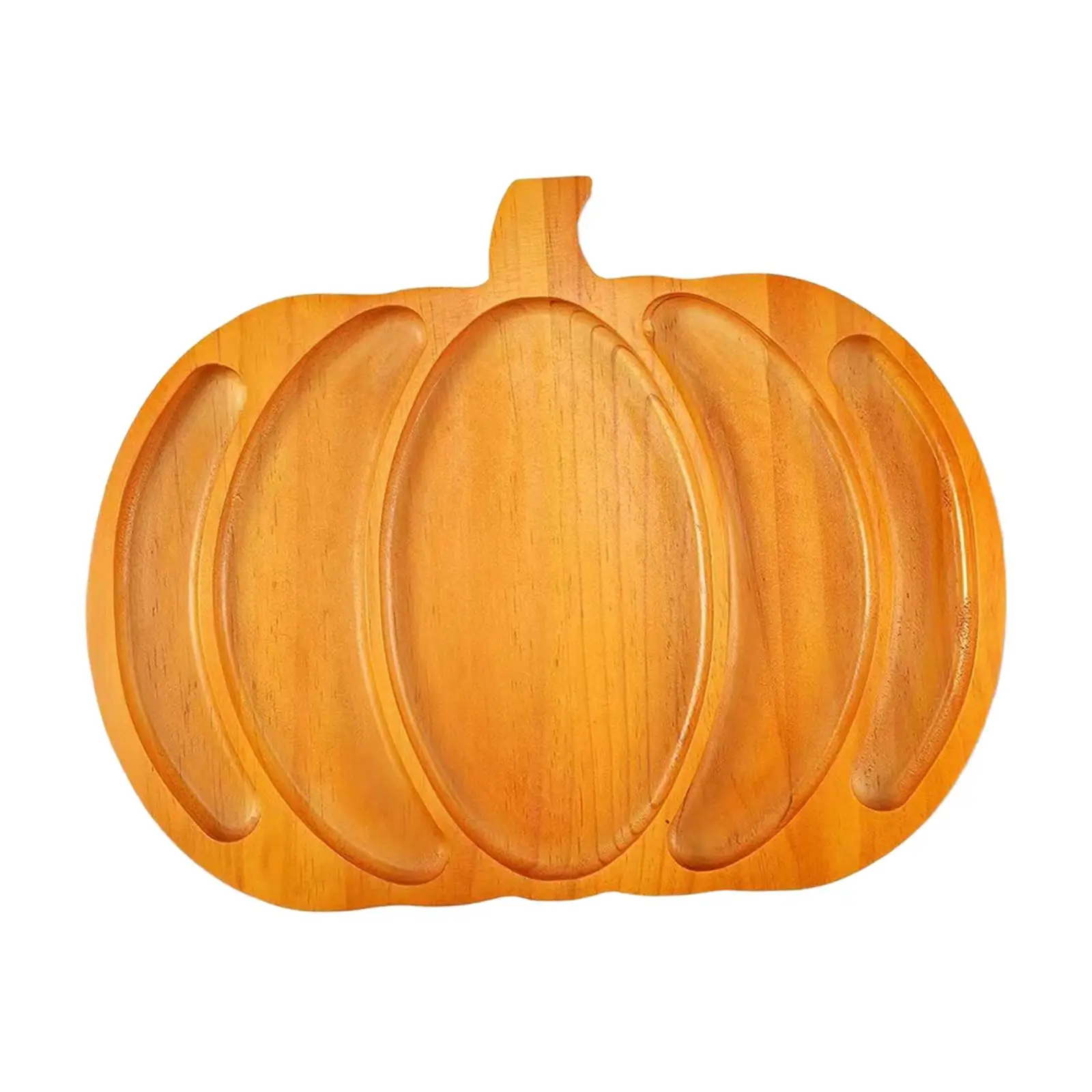 Pumpkin Shaped Serving Tray Pumpkin Veggie Tray Countertop Reusable Kitchen Gadget Dessert Plate for Vegetables Steak Pizza