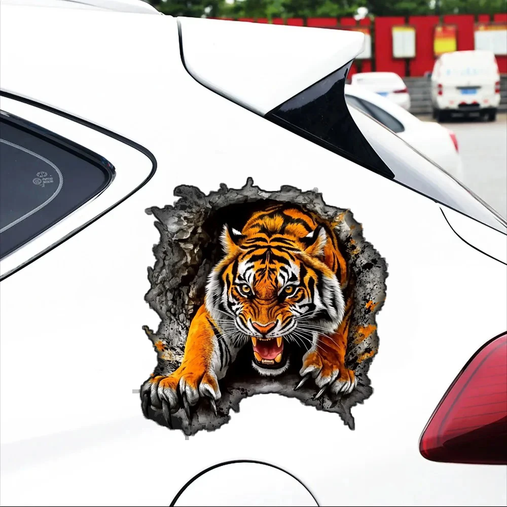 Tiger Head Car Sticker Car Body Scratch Covering Sticker Pattern Vinyl Decal Car Sticker