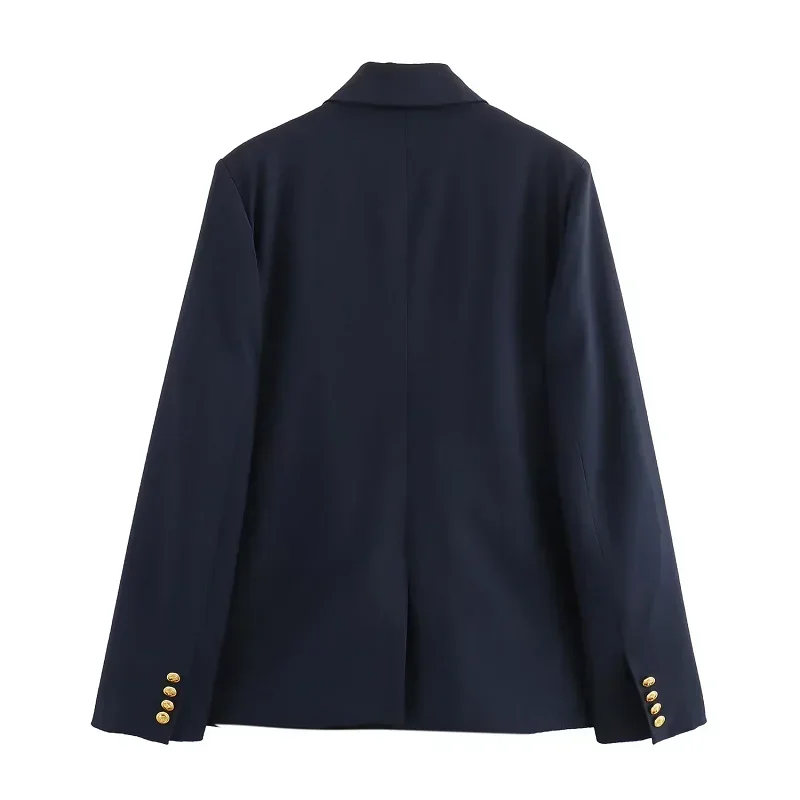 TRAF Women Outerwears Long Sleeve Blazer Coats 2024 Spring Autumn Long Coats For Female Ladies Fashion Elegant Casual Office