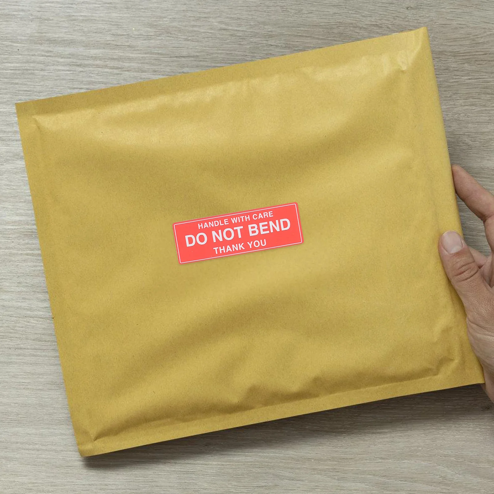

1 Roll Self-Adhesive Shipping Labels Do Not Bend Warning Stickers For Packages Moving Fragile Items Packing Protection