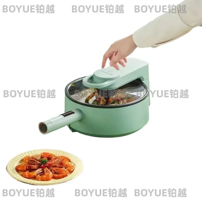 Intelligent Automatic Electric Wok 3L Non-Stick Removable Cooking Machine Oil Free Fume Stir Fry fried rice machine