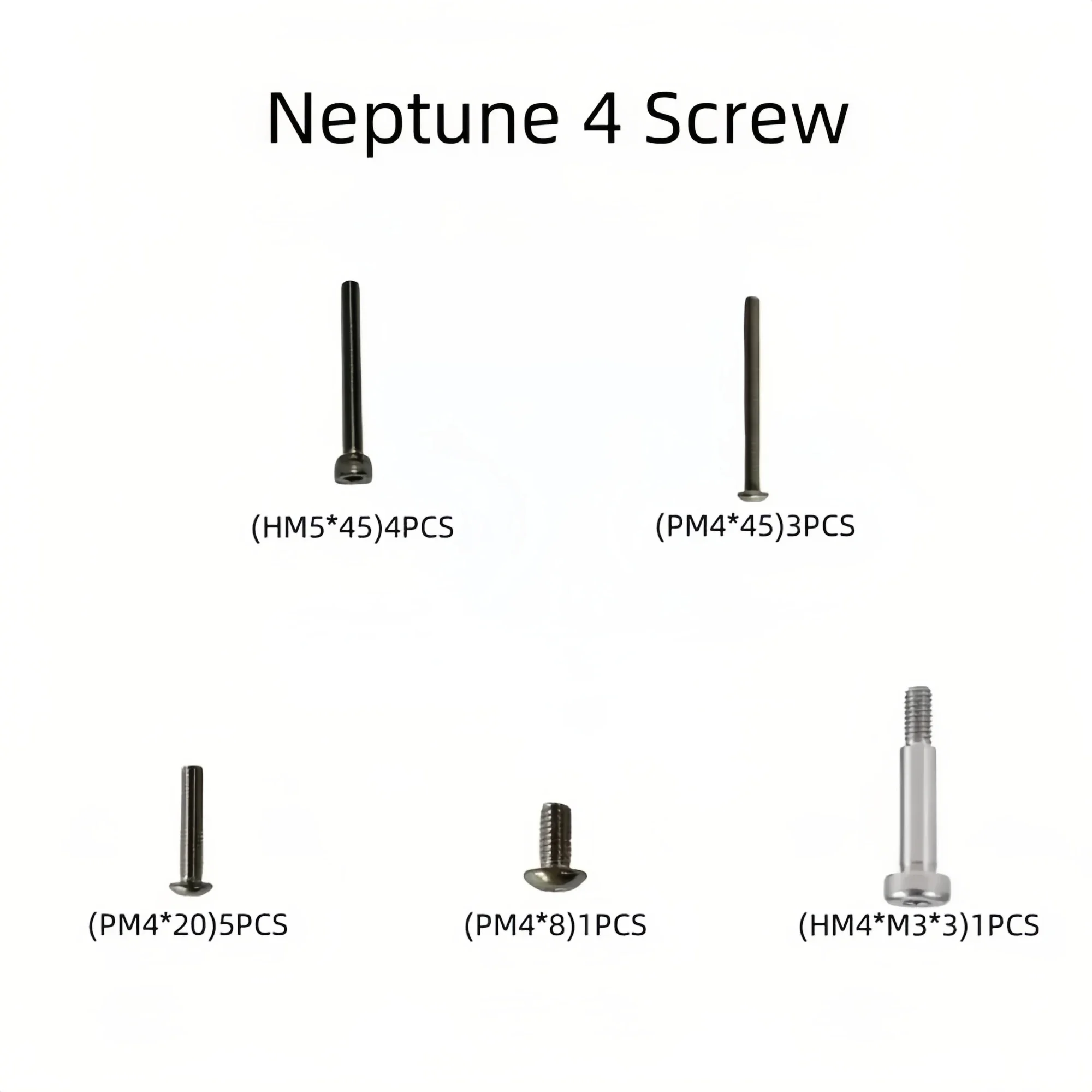 Screws for Neptune 4/4 Pro/4 Plus/4 Max Series 3D Printers Accessories Elegoo Neptune 4 Max Fasteners Neptune 4 Bolts Hex Head