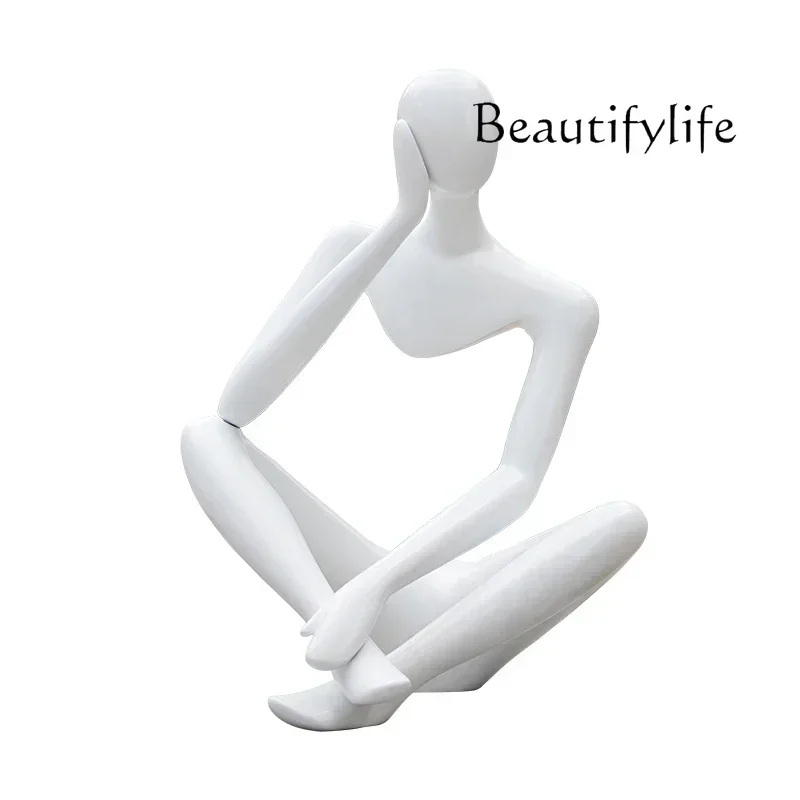 

S Y Modern simple abstract hollow figure sculpture ornament model house garden landscape zen model