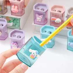 Kawaii Cinnamorolls Kuromis Pencil Hole Sharpener, Papelaria Anime, Material de Escritório Multifuncional, Material Escolar e de Escritório, 2021