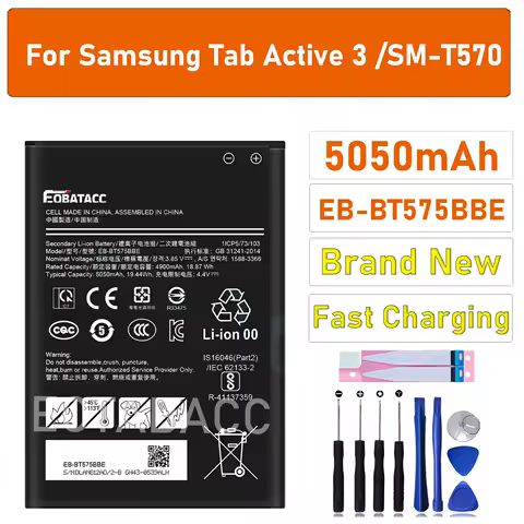2026 Years Phone Battery EB-BT575BBE For Galaxy Tab Active 3 SM-T575 T575 SM-T570 GH43-05039A Replacement Battery