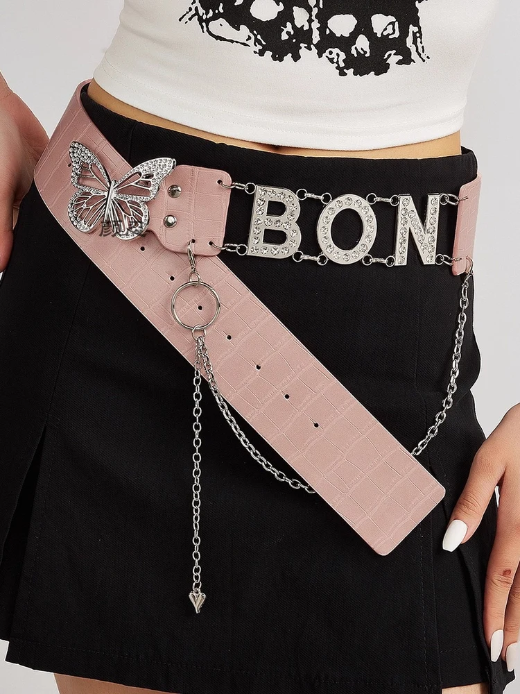 y2k-millennium-punk-letter-american-retro-wide-leather-belt-street-diamond-chain-youth-fem-faion-accory
