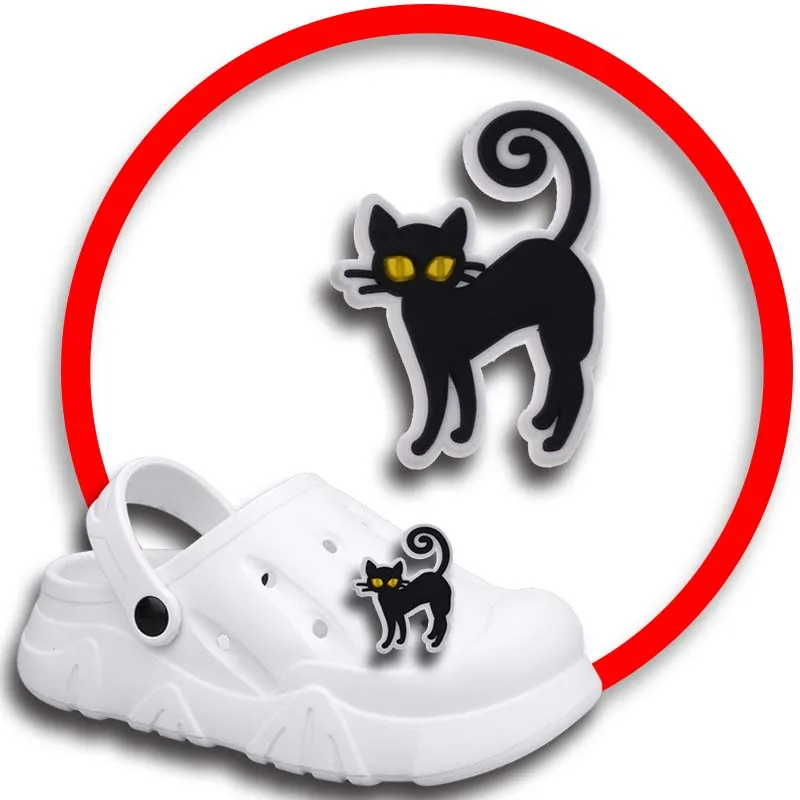 Dijes de zapatos de diablo pequeño para Crocs, sandalias, alfileres de zuecos, decoraciones de zapatos, accesorios para hombres, niñas y niños