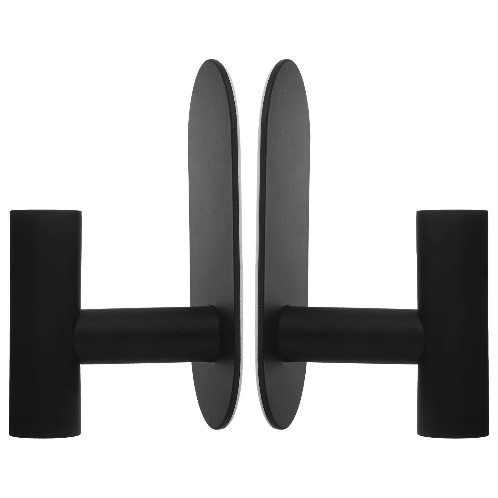 

2Pcs Matte Finish Stainless Steel Adhesive Hooks No Drill Wall Mount Hanger for Towels Coats Hats in Bathroom Kitchen Living