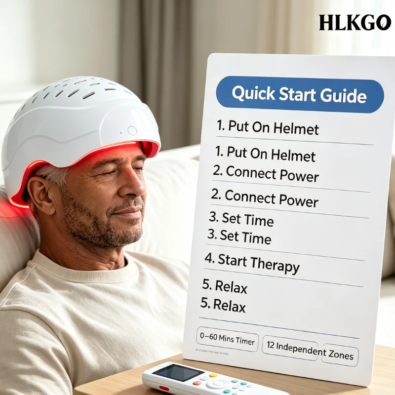 Brain Photobiomodulation Helmet 1070nm PBM Near Infrared Therapy Device 436 Diodes Home Use Neurological Care