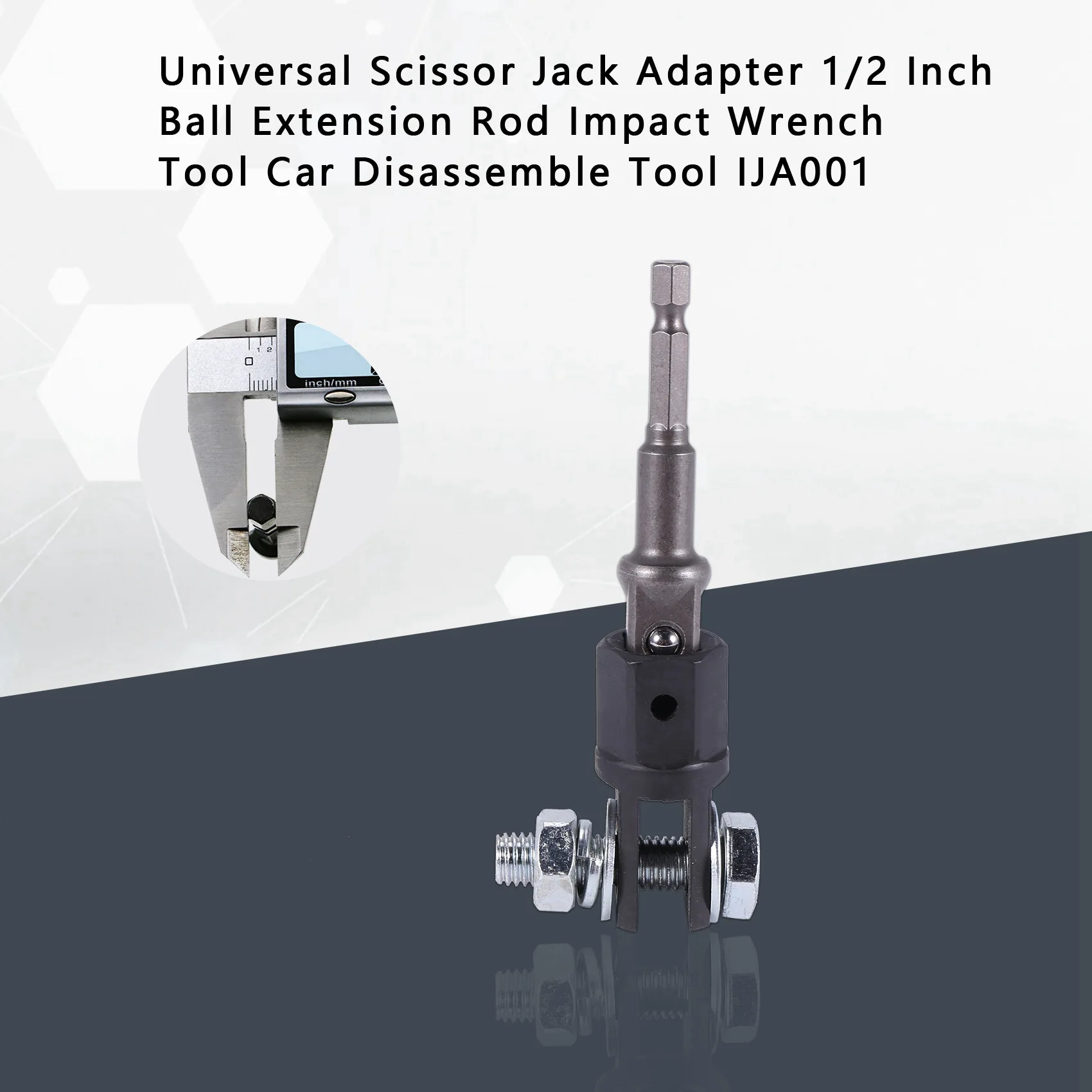 Limited Time Offer Universal Scissor Jack Adapter 1/2 Inch Ball Extension Rod Impact Wrench Tool Car Disassemble Tool IJA001