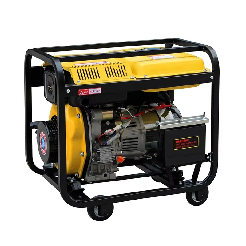 DG3000E Open Frame Generator Single Phase 50Hz Frequency with European Plug Four Small Wheels