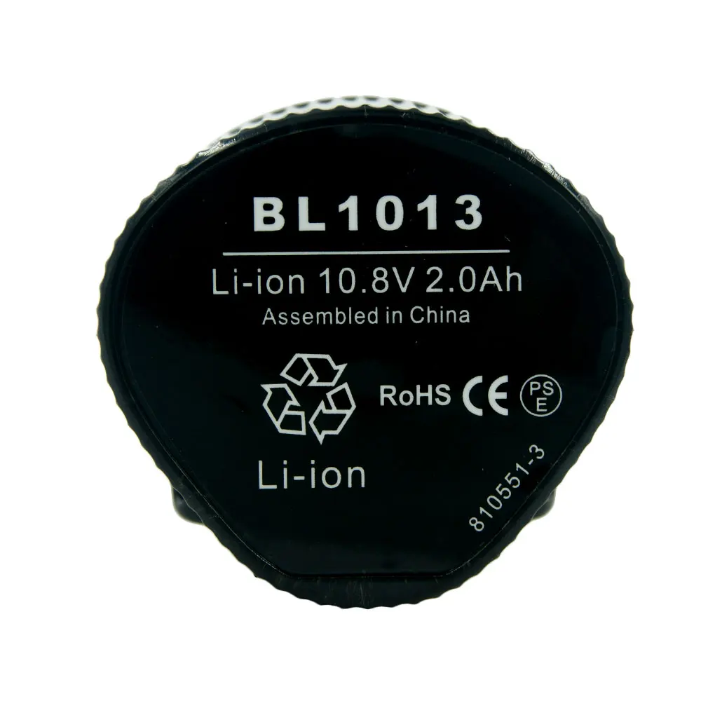 BL1013 10.8V 12V 2.0Ah Lithium Replacement Rechargeable Battery for Makita Power Tools TD090D DF030D DF330D MUS052D